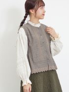 【サマンサモスモス/Samansa Mos2】の裾スカラップレースベスト 人気、トレンドファッション・服の通販 founy(ファニー) ファッション Fashion レディースファッション WOMEN アウター Coat Outerwear トップス・カットソー Tops/Tshirt ベスト/ジレ Gilets/Vests ギャザー Gather スカラップ Scalloped ベスト Vest レース Race 切替 Switching thumbnail チャコールグレー|ID: prp329100004156404 ipo3291000000028645578