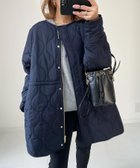 【その他のブランド/Other】のミリタリーキルティングドロストハーフコート 人気、トレンドファッション・服の通販 founy(ファニー) ファッション Fashion レディースファッション WOMEN アウター Coat Outerwear コート Coats 秋 Autumn/Fall クール Cool ジャケット Jacket ハーフ Half フェミニン Feminine 防寒 Cold Protection ミリタリー Military ライナー Liner A/W・秋冬 Aw・Autumn/Winter・Fw・Fall-Winter おすすめ Recommend thumbnail ネイビー|ID: prp329100004156421 ipo3291000000028645667