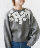 【シップス フォー ウィメン/SHIPS】の【WEB限定】〈手洗い可能〉フラワー 刺繍 デザイン ニット 24AW 人気、トレンドファッション・服の通販 founy(ファニー) ファッション Fashion レディースファッション WOMEN トップス・カットソー Tops/Tshirt ニット Knit Tops シンプル Simple タイトスカート Tight Skirt タンブラー Tumbler ダウン Down デニム Denim トレンド Trend ビジュー Bijou フラワー Flower ボトム Bottom 2024年 2024 2024-2025秋冬・A/W Aw/Autumn/Winter/Fw/Fall/2024-2025 thumbnail ライトグレー|ID: prp329100004156494 ipo3291000000029058053