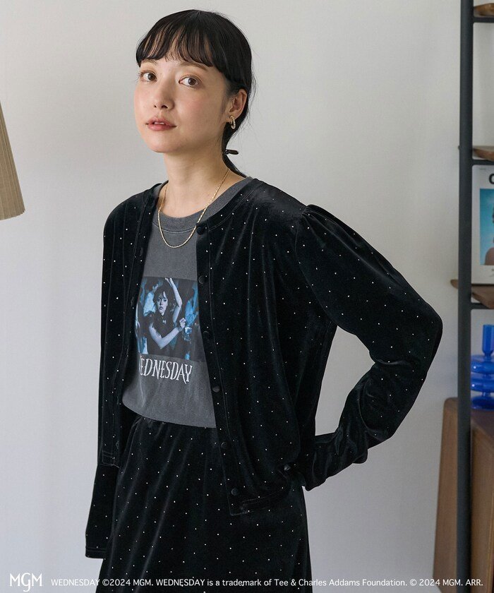 【フリークスストア/FREAK'S STORE】のラメ ベロアカーディガン 人気、トレンドファッション・服の通販 founy(ファニー) 　ファッション　Fashion　レディースファッション　WOMEN　トップス・カットソー　Tops/Tshirt　カーディガン　Cardigans　ベロア　Velour　A/W・秋冬　Aw・Autumn/Winter・Fw・Fall-Winter　冬　Winter　おすすめ　Recommend　カーディガン　Cardigan　コンパクト　Compact　ベロア　Velor　 other-1|ID: prp329100004156699 ipo3291000000028648483