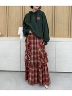 【リリーブラウン/Lily Brown】の【WEB限定00サイズあり】コットンラッフルティアードスカート 人気、トレンドファッション・服の通販 founy(ファニー) ファッション Fashion レディースファッション WOMEN スカート Skirt ティアードスカート Tiered Skirts オレンジ Orange ティアード Tiered ティアードスカート Tiered Skirt ファブリック Fabric フェミニン Feminine フリル Frills ブルゾン Blouson thumbnail RED[046]|ID: prp329100004156954 ipo3291000000028650276