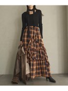 【リリーブラウン/Lily Brown】の【WEB限定00サイズあり】コットンラッフルティアードスカート 人気、トレンドファッション・服の通販 founy(ファニー) ファッション Fashion レディースファッション WOMEN スカート Skirt ティアードスカート Tiered Skirts オレンジ Orange ティアード Tiered ティアードスカート Tiered Skirt ファブリック Fabric フェミニン Feminine フリル Frills ブルゾン Blouson thumbnail ORG[051]|ID: prp329100004156954 ipo3291000000028650277