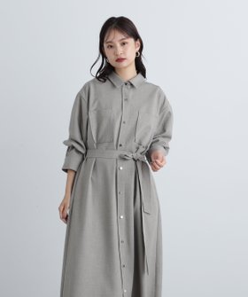 【エヌ ナチュラルビューティーベーシック/N.Natural Beauty basic】のリボンベルト付シャツワンピース 人気、トレンドファッション・服の通販 founy(ファニー) ファッション Fashion レディースファッション WOMEN ワンピース Dress シャツワンピース Shirt Dresses ベルト Belts ラウンド Round リボン Ribbon リラックス Relax 長袖 Long Sleeve |ID:prp329100004157056