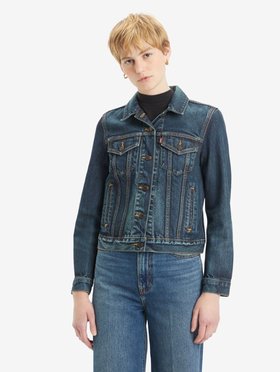 【リーバイス/Levis】のトラッカージャケット ダークインディゴ CANT FRGET IT 人気、トレンドファッション・服の通販 founy(ファニー) ファッション Fashion レディースファッション WOMEN アウター Coat Outerwear ジャケット Jackets シェイプ Shape シンプル Simple ジャケット Jacket スタイリッシュ Stylish セットアップ Set Up デニム Denim |ID:prp329100004157081