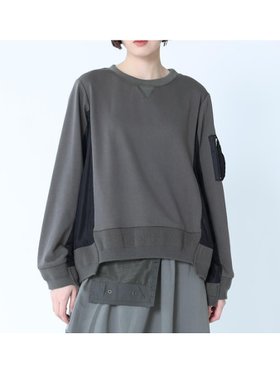 【ラシュッド/LASUD】のアームポケットプルオーバー 人気、トレンドファッション・服の通販 founy(ファニー) ファッション Fashion レディースファッション WOMEN トップス・カットソー Tops/Tshirt プルオーバー Pullover シャーリング Shirring ドッキング Docking ポケット Pocket |ID:prp329100004157424