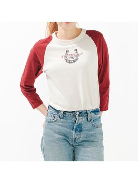 【リーバイス/Levis】のベースボールTシャツ レッド HORSESHOE EGRET 人気、トレンドファッション・服の通販 founy(ファニー) ファッション Fashion レディースファッション WOMEN トップス・カットソー Tops/Tshirt シャツ/ブラウス Shirts/Blouses ロング / Tシャツ T-Shirts クラシック Classic グラフィック Graphic 人気 Popularity |ID:prp329100004157439