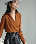 【セゾンドパピヨン/SAISON DE PAPILLON】のカシュクールネックニットトップス 人気、トレンドファッション・服の通販 founy(ファニー) ファッション Fashion レディースファッション WOMEN トップス・カットソー Tops/Tshirt ニット Knit Tops A/W・秋冬 Aw・Autumn/Winter・Fw・Fall-Winter おすすめ Recommend カシミヤ Cashmere カシュクール Cachecoeur ストレッチ Stretch ドレープ Drape フィット Fit フェミニン Feminine 再入荷 Restock/Back In Stock/Re Arrival 夏 Summer 楽ちん Easy thumbnail ブラウン|ID: prp329100004157491 ipo3291000000028665279