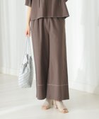 【その他のブランド/Other】のオーガニックコットン 麻混 ワイドパンツ BROWN|ID: prp329100004157526 ipo3291000000028760663