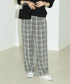 【その他のブランド/Other】のチェック ストレート パンツ 人気、トレンドファッション・服の通販 founy(ファニー) ファッション Fashion レディースファッション WOMEN パンツ Pants シンプル Simple ストレート Straight チェック Check ルーズ Loose thumbnail BLACK|ID: prp329100004157534 ipo3291000000028760683