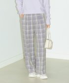 【その他のブランド/Other】のチェック ストレート パンツ 人気、トレンドファッション・服の通販 founy(ファニー) ファッション Fashion レディースファッション WOMEN パンツ Pants シンプル Simple ストレート Straight チェック Check ルーズ Loose thumbnail PURPLE|ID: prp329100004157534 ipo3291000000028760684