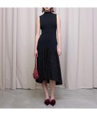 【エイミーイストワール/eimy istoire】のイレギュラーヘムドッキングニットワンピース 人気、トレンドファッション・服の通販 founy(ファニー) ファッション Fashion レディースファッション WOMEN ワンピース Dress ニットワンピース Knit Dresses おすすめ Recommend カーディガン Cardigan ジャケット Jacket フィット Fit フロント Front thumbnail BLACK|ID: prp329100004157839 ipo3291000000028674503