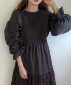 【ジュノア/JUNOAH】のバックリボンティアードワンピース ブラック|ID: prp329100004157879 ipo3291000000028675809