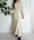 【ジュノア/JUNOAH】のボートネックマーメイドワンピース 人気、トレンドファッション・服の通販 founy(ファニー) ファッション Fashion レディースファッション WOMEN ワンピース Dress thumbnail ライトベージュ|ID: prp329100004157884 ipo3291000000028675846