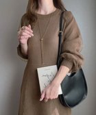 【ジュノア/JUNOAH】のFILLOU ニットフレアワンピース 人気、トレンドファッション・服の通販 founy(ファニー) ファッション Fashion レディースファッション WOMEN ワンピース Dress thumbnail ブラウン|ID: prp329100004157888 ipo3291000000028675859