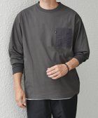 【シップス/SHIPS / MEN】の*SHIPS any 〈撥水加工〉Teflon EcoElite(TM) ナイロンポケット Tシャツ (ロンT) 24AW 人気、トレンドファッション・服の通販 founy(ファニー) ファッション Fashion メンズファッション MEN 2024年 2024 2024-2025秋冬・A/W Aw/Autumn/Winter/Fw/Fall/2024-2025 インナー Inner シンプル Simple フィット Fit ポケット Pocket リラックス Relax thumbnail ダークグレー|ID: prp329100004157962 ipo3291000000028676883