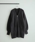 【アダム エ ロペ/ADAM ET ROPE'】の【WEB限定】柄ニットジップカーディガンミニワンピース 人気、トレンドファッション・服の通販 founy(ファニー) ファッション Fashion レディースファッション WOMEN ワンピース Dress カーディガン Cardigan ショート Short ジップ Zip 透かし Watermark フロント Front ボトム Bottom ポケット Pocket ロング Long A/W・秋冬 Aw・Autumn/Winter・Fw・Fall-Winter おすすめ Recommend 2025年 2025 thumbnail ブラック(01)|ID: prp329100004158065 ipo3291000000028904726