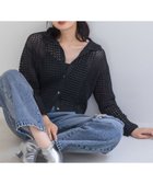 【ローリーズファーム/LOWRYS FARM】のレーシーポロニットロングスリーブ 人気、トレンドファッション・服の通販 founy(ファニー) ファッション Fashion レディースファッション WOMEN トップス・カットソー Tops/Tshirt ニット Knit Tops クロップド Cropped バランス Balance レース Race thumbnail ブラック09|ID: prp329100004158150 ipo3291000000028922063