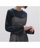 【ラコレ/LAKOLE】のベロアフレアスリーブ長袖TEE 人気、トレンドファッション・服の通販 founy(ファニー) ファッション Fashion レディースファッション WOMEN トップス・カットソー Tops/Tshirt ベロア Velour インナー Inner キャミソール Camisole サロペット Overalls フレア Flare ベロア Velor ボトム Bottom エレガント 上品 Elegant 長袖 Long Sleeve thumbnail ネイビー88|ID: prp329100004158210 ipo3291000000029076104