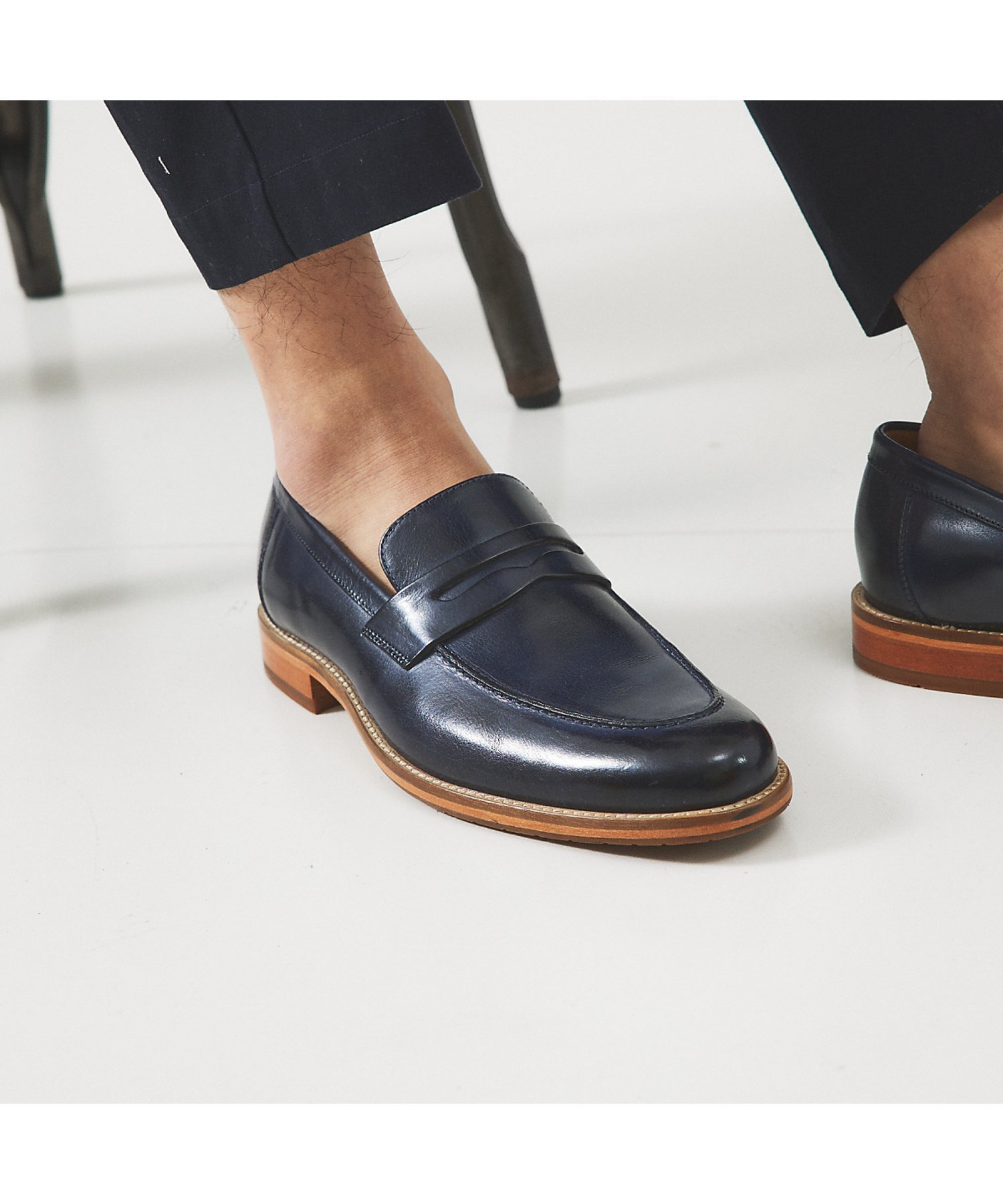 【アルフレッド バニスター/alfredoBANNISTER / MEN】の【SHOO IN SHOE】定番 コインローファー/ビジネスシューズ 一部店舗+ インテリア・キッズ・メンズ・レディースファッション・服の通販 founy(ファニー) 　ファッション　Fashion　メンズファッション　MEN　シューズ・靴　Shoes/Men　シューズ　Shoes　スタンダード　Standard　トレンド　Trend　定番　Standard　人気　Popularity　ライニング　Lining　ラバー　Rubber　ワンポイント　One Point　アウトレット　Outlet　エレガント 上品　Elegant　ビジネス 仕事 通勤　Business　ネイビー|ID: prp329100004158306 ipo3291000000028682926