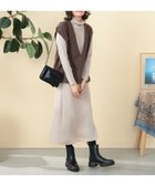 【ビームス ハート/BEAMS HEART】のジレ * リブニットワンピース(セットアイテム) 24AW IVORY×BROWN|ID: prp329100004158817 ipo3291000000028689246