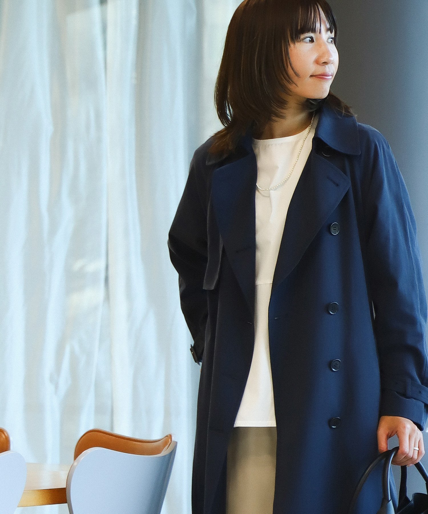 【ビームス ハート/BEAMS HEART】のBEAMS HEART / オーバー トレンチコート 24SS インテリア・キッズ・メンズ・レディースファッション・服の通販 founy(ファニー) 　ファッション　Fashion　レディースファッション　WOMEN　アウター　Coat Outerwear　コート　Coats　トレンチコート　Trench Coats　2024年　2024　2024春夏・S/S　Ss,Spring/Summer,2024　エレガント 上品　Elegant　NAVY|ID: prp329100004158854 ipo3291000000028693869