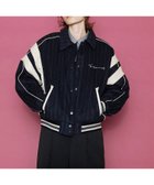 【メゾンスペシャル/MAISON SPECIAL】のCollege Blouson 人気、トレンドファッション・服の通販 founy(ファニー) ファッション Fashion レディースファッション WOMEN アウター Coat Outerwear ブルゾン Blouson/Jackets スラックス Slacks thumbnail NVY|ID: prp329100004158922 ipo3291000000028694540