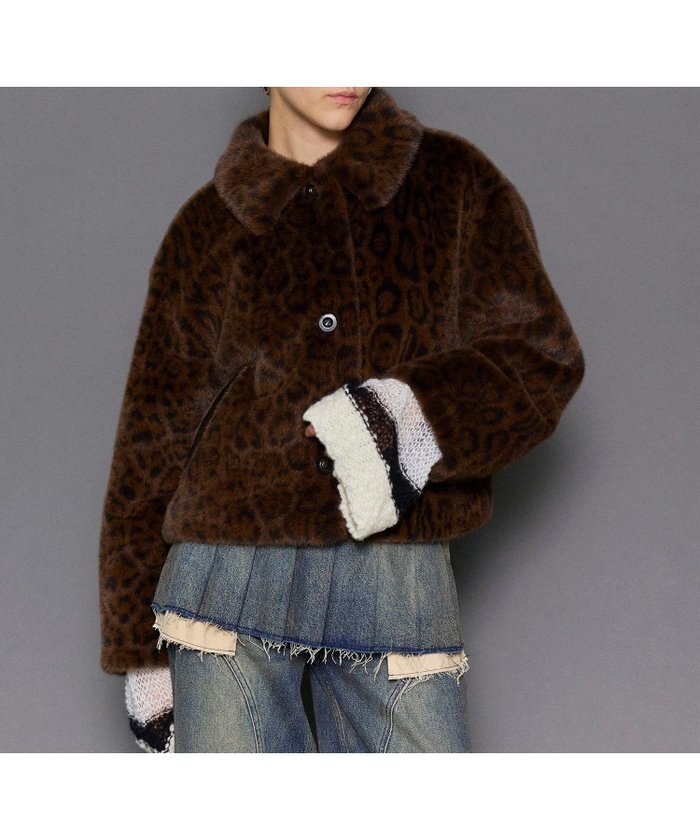 【メゾンスペシャル/MAISON SPECIAL】のFaux Fur Leopard Coat インテリア・キッズ・メンズ・レディースファッション・服の通販 founy(ファニー) https://founy.com/ ファッション Fashion レディースファッション WOMEN アウター Coat Outerwear コート Coats インナー Inner バランス Balance フェイクファー Faux Fur フェイクレザー Faux Leather ポケット Pocket モチーフ Motif リラックス Relax レオパード Leopard |ID: prp329100004158923 ipo3291000000028694550