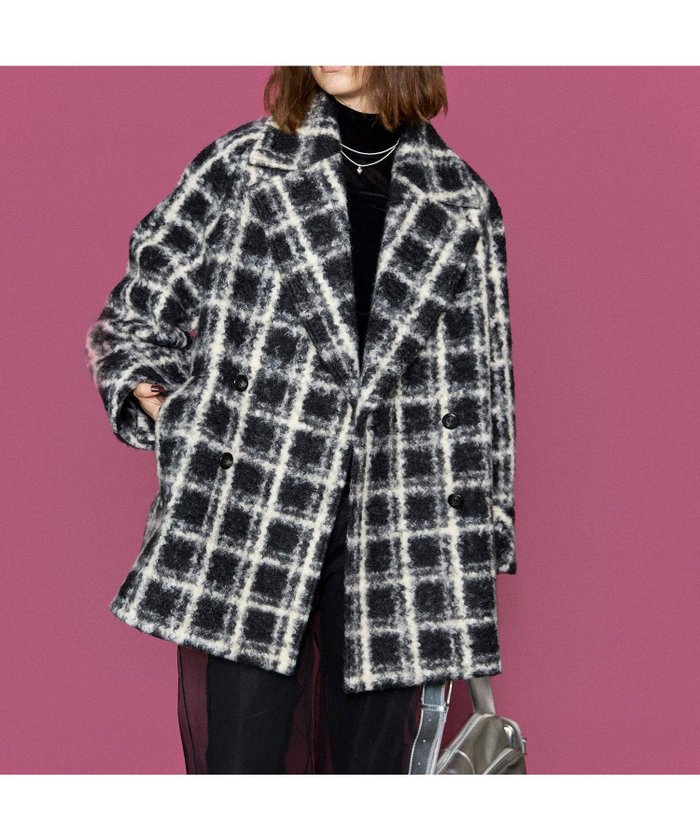 【メゾンスペシャル/MAISON SPECIAL】のCheckered Over Silhouette Middle Coat インテリア・キッズ・メンズ・レディースファッション・服の通販 founy(ファニー) https://founy.com/ ファッション Fashion レディースファッション WOMEN アウター Coat Outerwear コート Coats クラシック Classic チェック Check トレンド Trend ミドル Middle 定番 Standard |ID: prp329100004158932 ipo3291000000028694641