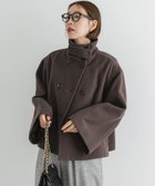 【アーバンリサーチ ロッソ/URBAN RESEARCH ROSSO】のF by ROSSO モッサダブルショートコート 人気、トレンドファッション・服の通販 founy(ファニー) ファッション Fashion レディースファッション WOMEN アウター Coat Outerwear コート Coats 2024年 2024 2024-2025秋冬・A/W Aw/Autumn/Winter/Fw/Fall/2024-2025 A/W・秋冬 Aw・Autumn/Winter・Fw・Fall-Winter 冬 Winter スタンド Stand トレンド Trend ミドル Middle thumbnail MOCHA|ID: prp329100004158940 ipo3291000000028694696