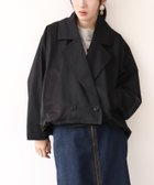 【スリーフォータイム/Three Four Time】のThree Four Time/ラウンドクロップドブルゾン 人気、トレンドファッション・服の通販 founy(ファニー) ファッション Fashion レディースファッション WOMEN アウター Coat Outerwear ブルゾン Blouson/Jackets thumbnail ブラック|ID: prp329100004158965 ipo3291000000028694869