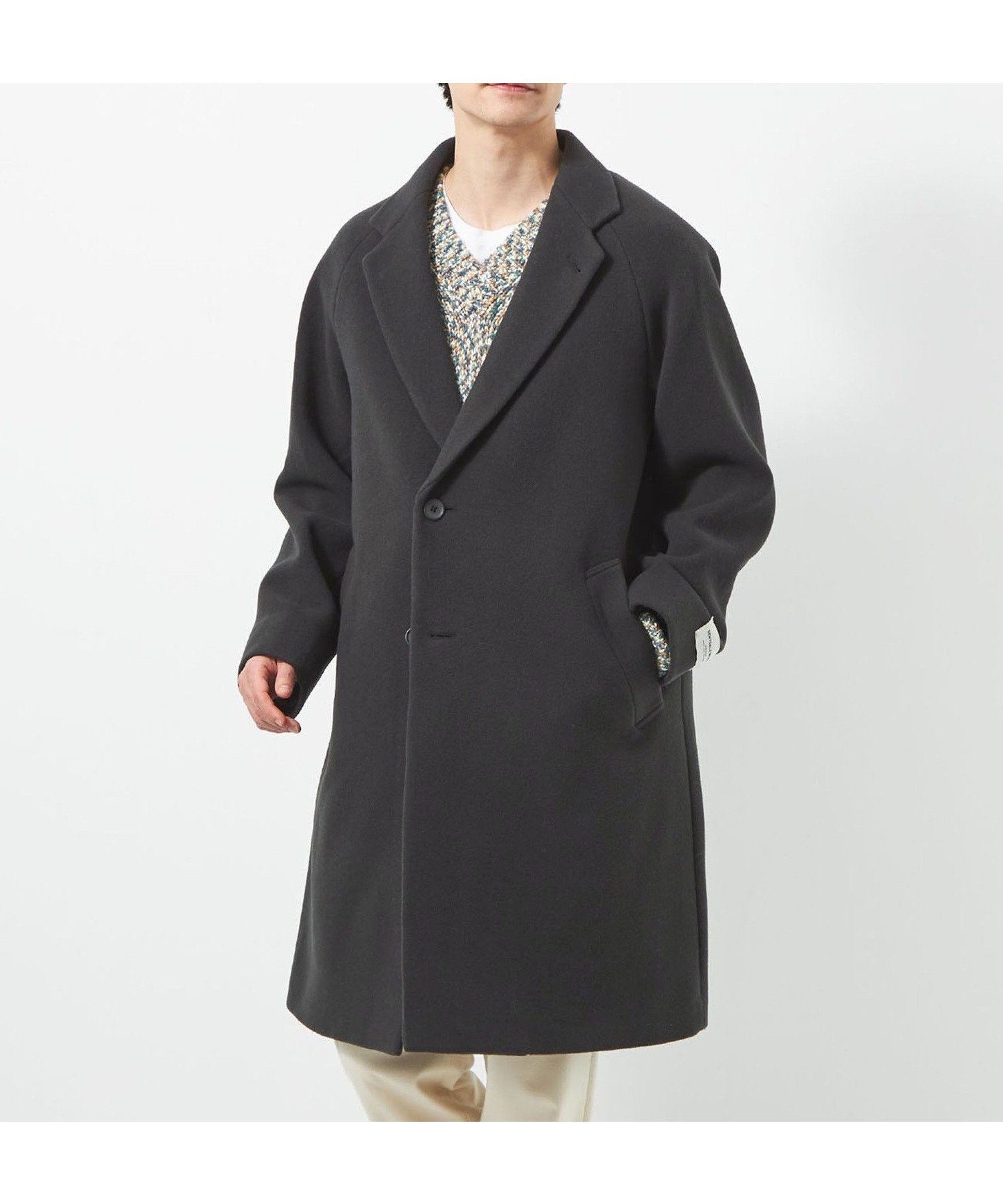 【その他のブランド/Other】のSENTDALE WOOL チェスターコート インテリア・キッズ・メンズ・レディースファッション・服の通販 founy(ファニー) 　ファッション　Fashion　メンズファッション　MEN　インナー　Inner　スポーツ　Sports　スリーブ　Sleeve　チェスターコート　Chester Coat　チェック　Check　メルトン　Melton　おすすめ　Recommend　DK.GRAY|ID: prp329100004159074 ipo3291000000028749651