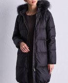 【ラナン/Ranan】のリアルファー付ダウンコート 人気、トレンドファッション・服の通販 founy(ファニー) ファッション Fashion レディースファッション WOMEN アウター Coat Outerwear コート Coats ダウン Down Coats And Jackets エレガント 上品 Elegant ダウン Down バランス Balance リアル Real 定番 Standard thumbnail ブラック千鳥柄|ID: prp329100004159118 ipo3291000000028771671