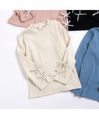 【その他のブランド/Other】のWEB限定 袖リボンリブTシャツ_RP 人気、トレンドファッション・服の通販 founy(ファニー) ファッション Fashion キッズファッション KIDS 長袖 Long Sleeve thumbnail アイボリー|ID: prp329100004159221 ipo3291000000028880928