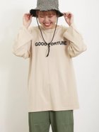 【サマンサモスモス/Samansa Mos2】の◎プリントロゴロンT 人気、トレンドファッション・服の通販 founy(ファニー) ファッション Fashion レディースファッション WOMEN トップス・カットソー Tops/Tshirt ロング / Tシャツ T-Shirts おすすめ Recommend スリット Slit フロント Front ロング Long ワンポイント One Point thumbnail ベージュ|ID: prp329100004159248 ipo3291000000029224496