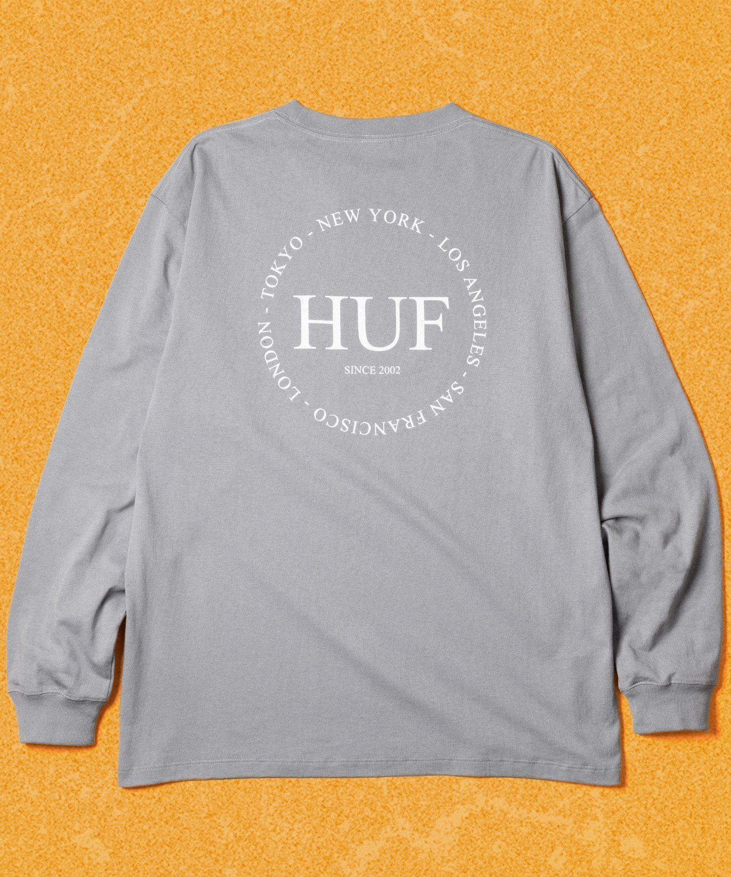 【ハフ/HUF】のFINE PRINT LS TEE / HUF ハフ 長袖Tシャツ ロンT インテリア・キッズ・メンズ・レディースファッション・服の通販 founy(ファニー) 　ファッション　Fashion　レディースファッション　WOMEN　トップス・カットソー　Tops/Tshirt　シャツ/ブラウス　Shirts/Blouses　ロング / Tシャツ　T-Shirts　長袖　Long Sleeve　GREY|ID: prp329100004159319 ipo3291000000028698991