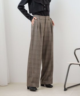 【ローリーズファーム/LOWRYS FARM】 チェックワイドパンツ人気、トレンドファッション・服の通販 founy(ファニー) ファッション Fashion レディースファッション WOMEN パンツ Pants A/W・秋冬 Aw・Autumn/Winter・Fw・Fall-Winter ショート Short スマート Smart センター Center チェック Check フロント Front マニッシュ Mannish ワイド Wide |ID:prp329100004159458