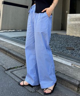 【パルグループ/PAL GROUP】の【mystic】ストライプパジャマパンツ 人気、トレンドファッション・服の通販 founy(ファニー) ファッション Fashion レディースファッション WOMEN パンツ Pants おすすめ Recommend サンダル Sandals シンプル Simple ストライプ Stripe タンク Tank ポケット Pocket |ID:prp329100004159461