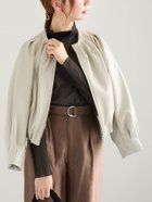 【テチチ/Te chichi】のフェイクレザータックブルゾン 人気、トレンドファッション・服の通販 founy(ファニー) ファッション Fashion レディースファッション WOMEN アウター Coat Outerwear ブルゾン Blouson/Jackets シンプル Simple フェイクレザー Faux Leather フロント Front ブルゾン Blouson thumbnail グレー|ID: prp329100004160098 ipo3291000000028712666