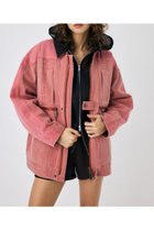 【マウジー/moussy】のBI COLOR ワークジャケット 人気、トレンドファッション・服の通販 founy(ファニー) ファッション Fashion レディースファッション WOMEN アウター Coat Outerwear ジャケット Jackets ショーツ Shorts ジャケット Jacket フロント Front ポケット Pocket ワーク Work 今季 This Season thumbnail RED|ID: prp329100004160244 ipo3291000000028714277