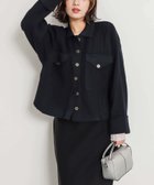 【センスオブプレイス/SENSE OF PLACE by URBAN RESEARCH】のニットショートジャケット 人気、トレンドファッション・服の通販 founy(ファニー) ファッション Fashion レディースファッション WOMEN アウター Coat Outerwear ジャケット Jackets 2024年 2024 2024春夏・S/S Ss,Spring/Summer,2024 S/S・春夏 Ss・Spring/Summer コンパクト Compact ショート Short ジャケット Jacket バランス Balance 夏 Summer 春 Spring thumbnail NAVY|ID: prp329100004160339 ipo3291000000028901520