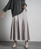 【メイソングレイ/MAYSON GREY】のサイドプリーツスカート 人気、トレンドファッション・服の通販 founy(ファニー) ファッション Fashion レディースファッション WOMEN スカート Skirt プリーツスカート Pleated Skirts おすすめ Recommend ギャザー Gather コンパクト Compact スウェット Sweat ストレッチ Stretch パターン Pattern フレア Flare ロング Long 軽量 Lightweight thumbnail ベージュ|ID: prp329100004160342 ipo3291000000028715638