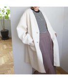 【ルクールブラン/le.coeur blanc】のブークレーノーカラーコート 人気、トレンドファッション・服の通販 founy(ファニー) ファッション Fashion レディースファッション WOMEN アウター Coat Outerwear コート Coats おすすめ Recommend インナー Inner カーディガン Cardigan ストール Stall タートルネック Turtleneck マフラー Scarf thumbnail アイボリー|ID: prp329100004160401 ipo3291000000028716055