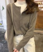 【ドゥーラドゥーラ/Doula Doula】のDoula Doula/クルーネックニットカーディガン 人気、トレンドファッション・服の通販 founy(ファニー) ファッション Fashion レディースファッション WOMEN トップス・カットソー Tops/Tshirt ニット Knit Tops カーディガン Cardigans おすすめ Recommend インナー Inner カーディガン Cardigan コンパクト Compact シンプル Simple ジーンズ Jeans スニーカー Sneakers ハイネック High Neck フェミニン Feminine フレア Flare 冬 Winter 定番 Standard thumbnail モカ|ID: prp329100004160429 ipo3291000000028716376