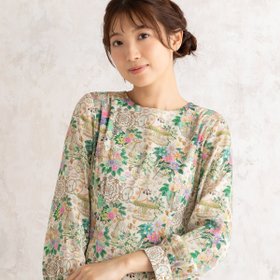 【ローズティアラ/Rose Tiara】の【22fabric】デコレーションパーク/ワンピース 人気、トレンドファッション・服の通販 founy(ファニー) ファッション Fashion レディースファッション WOMEN ワンピース Dress 切替 Switching シャーリング Shirring シンプル Simple スエード Suede スマート Smart フィット Fit プリント Print エレガント 上品 Elegant |ID:prp329100004160446