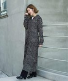 【その他のブランド/Other】のflower print 開襟ワンピース 人気、トレンドファッション・服の通販 founy(ファニー) ファッション Fashion レディースファッション WOMEN ワンピース Dress キャップ Cap ギャザー Gather シューズ Shoes スニーカー Sneakers ダウン Down デニム Denim ネックレス Necklace 長袖 Long Sleeve パール Pearl 羽織 Haori エレガント 上品 Elegant thumbnail ブラック|ID: prp329100004160460 ipo3291000000028716757