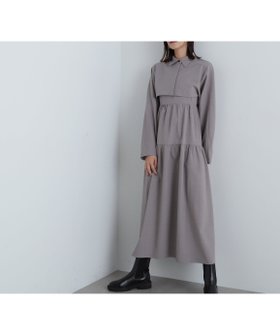 【エヌ ナチュラルビューティーベーシック/N.Natural Beauty basic】のクロップシャツレイヤーワンピース《S Size Line》 人気、トレンドファッション・服の通販 founy(ファニー) ファッション Fashion レディースファッション WOMEN ワンピース Dress キャミワンピース Cami Dress クロップド Cropped バランス Balance |ID:prp329100004160474