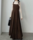 【ジュノア/JUNOAH】のcallautia キャミワンピース 人気、トレンドファッション・服の通販 founy(ファニー) ファッション Fashion レディースファッション WOMEN ワンピース Dress キャミワンピース No Sleeve Dresses キャミワンピース Cami Dress thumbnail ブラウン|ID: prp329100004160481 ipo3291000000028717006