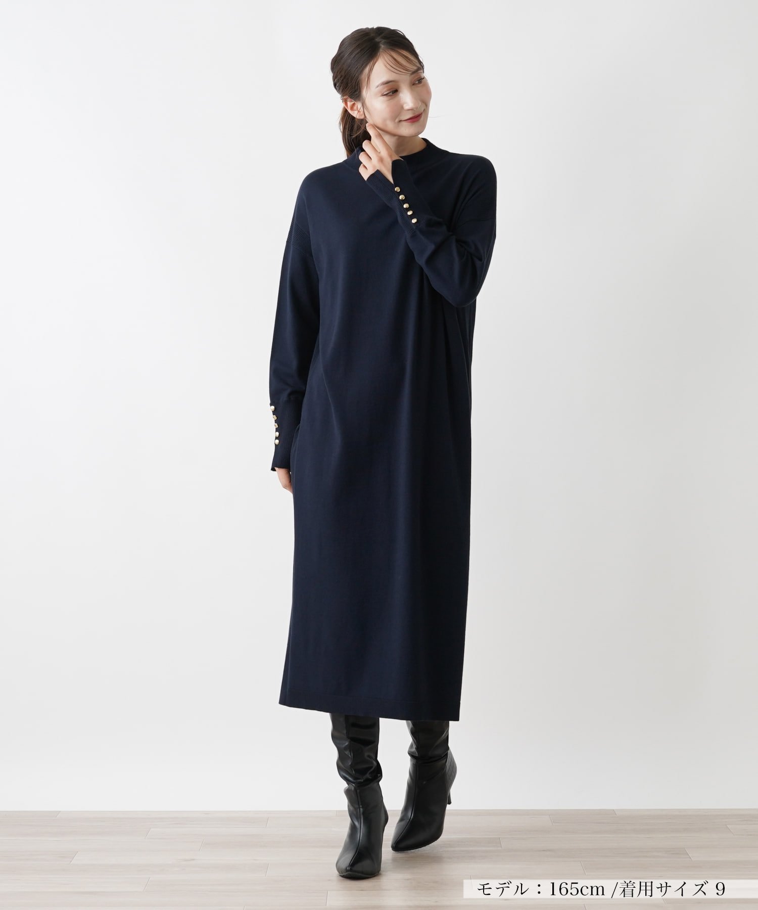 【レリアン/LEILIAN】のワンピ-ス 人気、トレンドファッション・服の通販 founy(ファニー) 　ファッション　Fashion　レディースファッション　WOMEN　ワンピース　Dress　クラシカル　Classical　スリット　Slit　バランス　Balance　ロング　Long　冬　Winter　 other-1|ID: prp329100004160500 ipo3291000000028717152