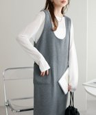 【ディスコート/Discoat】の深Uネックノースリニットワンピース《WEB限定カラー・サイズあり》 グレー|ID: prp329100004160506 ipo3291000000028717199