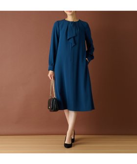 【レリアンプラスハウス/Leilian PLUS HOUSE】のエレガンスワンピース 人気、トレンドファッション・服の通販 founy(ファニー) ファッション Fashion レディースファッション WOMEN ワンピース Dress カーディガン Cardigan ジャケット Jacket ラッフル Raffle エレガント 上品 Elegant |ID:prp329100004160528